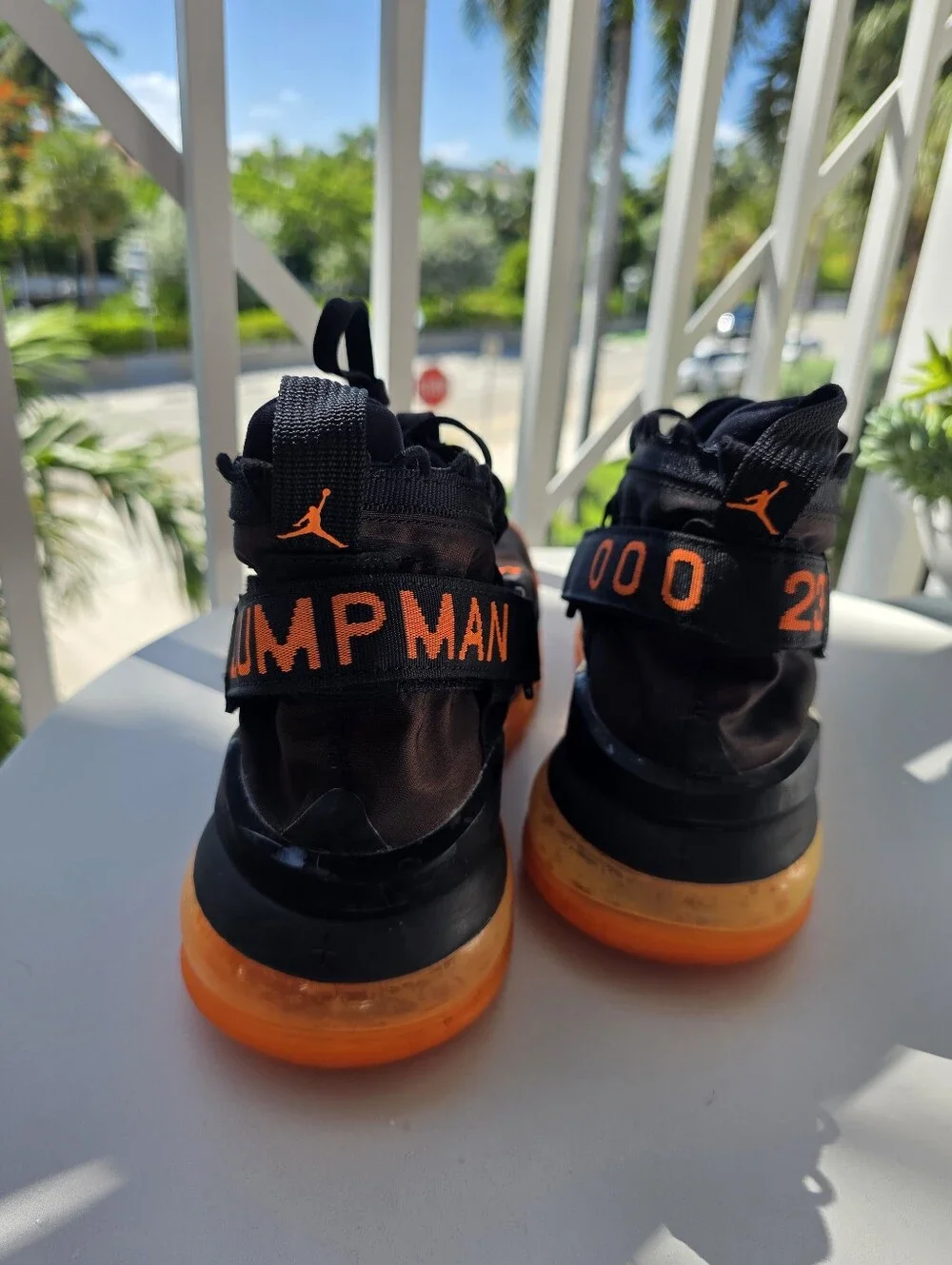 Jordan Proto-React Z Flight Black & Orange Men’s Sneakers – Size 9